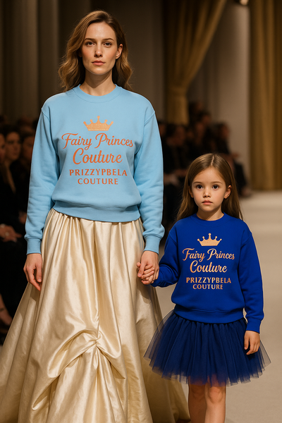 Fairy Youth Crewneck Sweatshirt - Fairy Princes Couture, Cute Gift for Girls, Stylish Casual Wear, Perfect for Birthdays, Everyday Comfort
