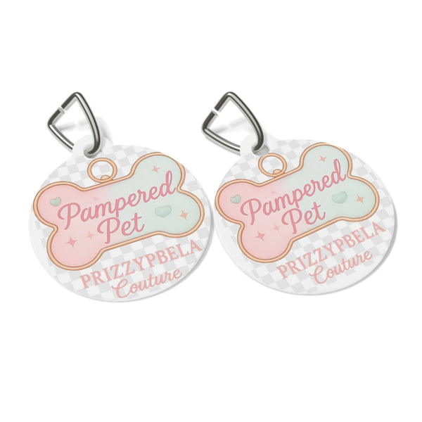Aria Pampered Pet Tag - Stylish  Dog ID Tag