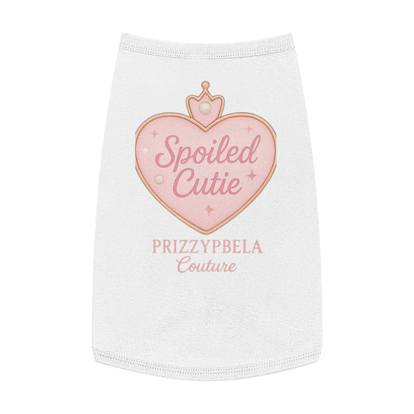 Spoiled Cutie Pet Tank Top - Stylish Dog Apparel for Fashionable Pup