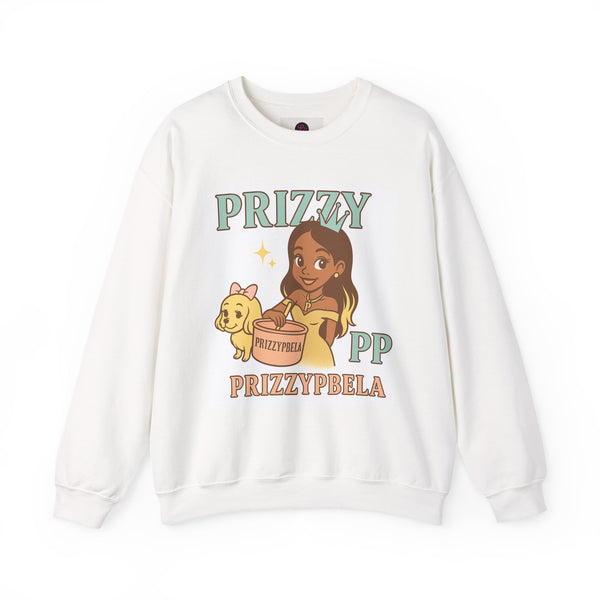 Prizzyy Crewneck Sweatshirt - Cute Cartoon Design, Gift for Animal Lovers, Casual Wear, Cozy Outfit, Birthday Gift