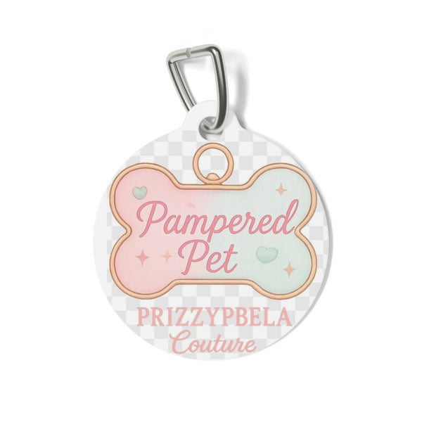 Aria Pampered Pet Tag - Stylish  Dog ID Tag