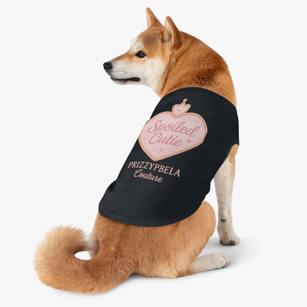 Spoiled Cutie Pet Tank Top - Stylish Dog Apparel for Fashionable Pup