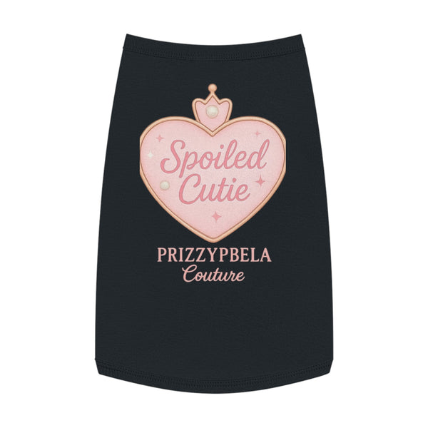 Spoiled Cutie Pet Tank Top - Stylish Dog Apparel for Fashionable Pup