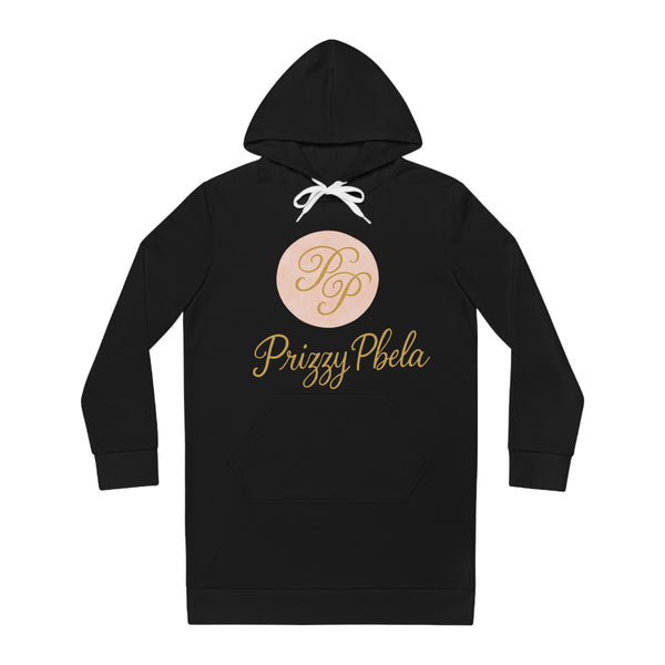 B Women's Hoodie Dress with Monogram, Comfort Wear, Stylish Loungewear, Gift for Her, Perfect for Casual Outings