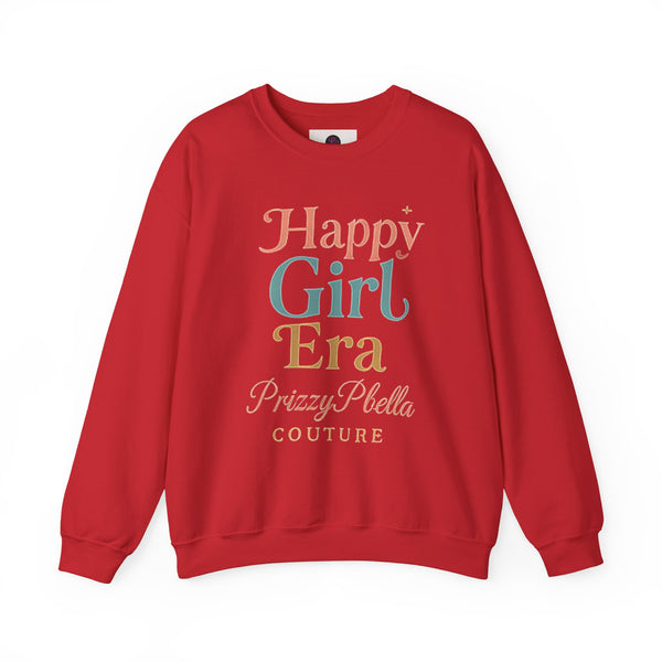 Happy Girl Era Sweatshirt,  Crewneck Sweatshirt, Gift for Her, Cozy Sweatshirt, Casual Style, Women's Fashion, Birthday Gift