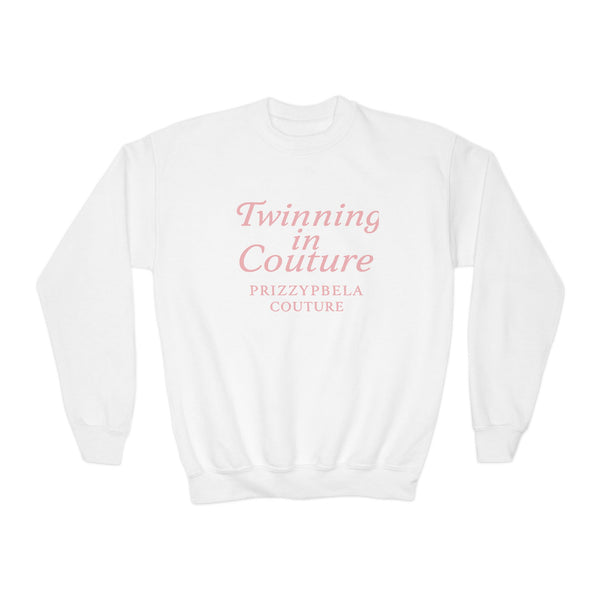 Mini Bela Youth Crewneck Sweatshirt - Twinning in Couture, Trendy Kids Fashion, Cute Gift for Her, Matching Outfits, Cozy Everyday Wear