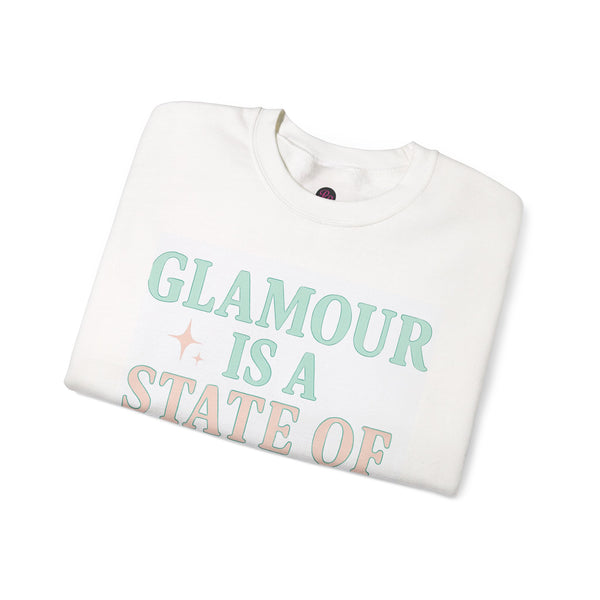 Glamour State of Mind Sweatshirt, Cozy Crewneck for Relaxed Days, Unisex Sweatshirt for Fashion Lovers, Gift for Her, Trendy Lounge Wear