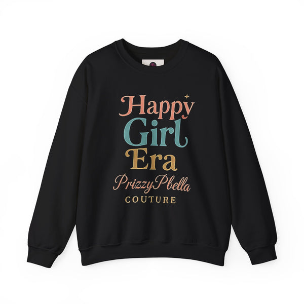 Happy Girl Era Sweatshirt,  Crewneck Sweatshirt, Gift for Her, Cozy Sweatshirt, Casual Style, Women's Fashion, Birthday Gift