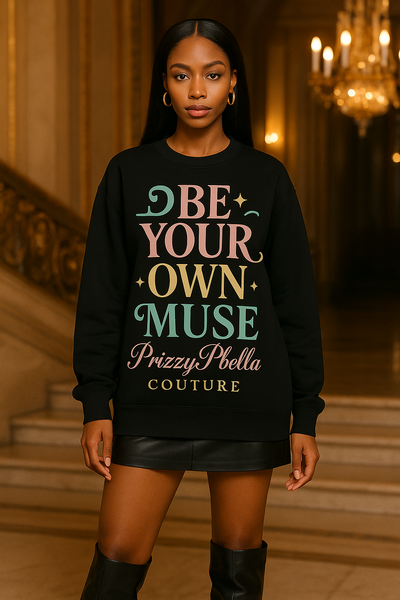 Muse  Sweatshirt - Be Your Own Muse, Cozy Apparel,  Gifts, Casual Wear, Self-Care Essentials