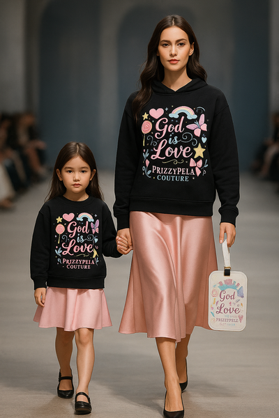 Cassey God Love Crewneck Sweatshirt | Inspirational Gift, Cozy Casualwear, , Perfect for Layering, Cute Gift Idea