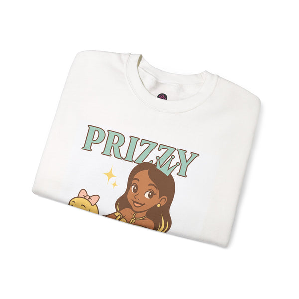 Prizzyy Crewneck Sweatshirt - Cute Cartoon Design, Gift for Animal Lovers, Casual Wear, Cozy Outfit, Birthday Gift