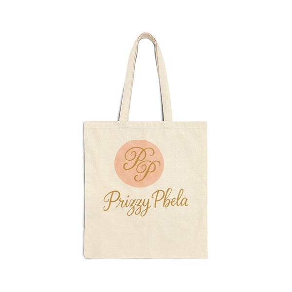 Prizzy P Stylish Cotton Canvas Tote Bag, Eco-Friendly Shopper Bag, Gift for Her, Casual Everyday Carryall