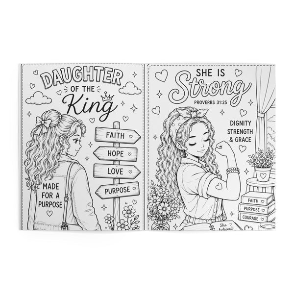 All Pretty Girl's Pray Coloring Book — Faith-Based Kids Activity Book