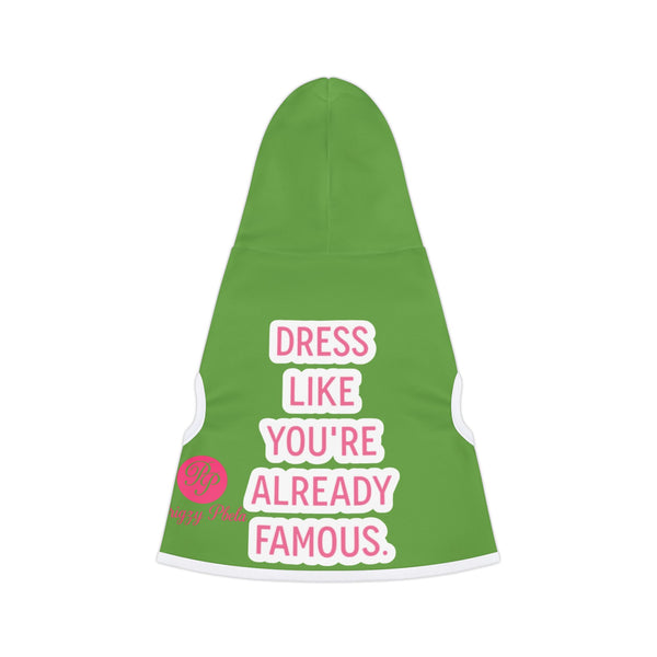Famous Pet Hoodie, Trendy Dog Sweatshirt, Cute Pet Apparel, Dog Fashion, Celebrity Style for Pets, Gift for Dog Lovers