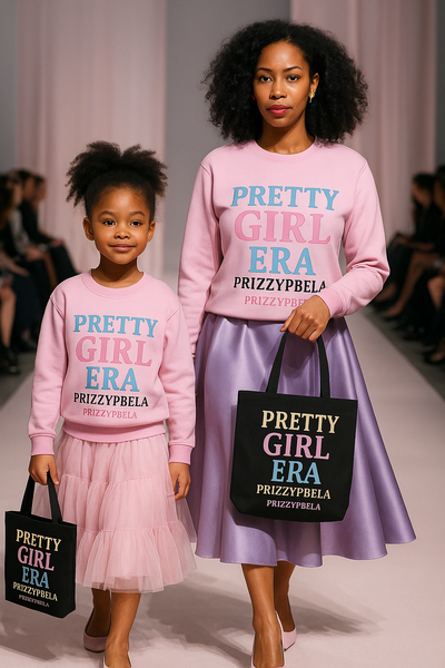 B Pretty Girl Era Crewneck Sweatshirt, Sweatshirt, Casual Pullover, Gift for Her, Trendy Apparel, Fashion Sweatshirt, Everyday Wear