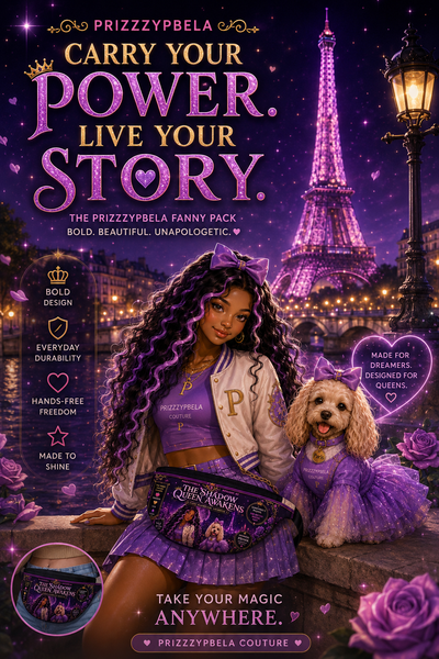 @ Paris The Shadow Queen Awakens Fanny Pack — Purple Fantasy Bookish Waist BagAA