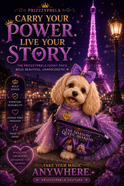 @ Paris The Shadow Queen Awakens Fanny Pack — Purple Fantasy Bookish Waist BagAA